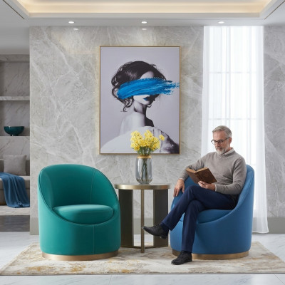 Turkish living room design armchair single-seater upholstered furniture lounge club