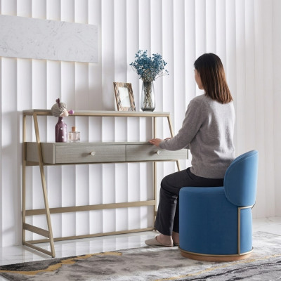 Dressing table + chair, dressing table, cosmetics table, mirror, dresser