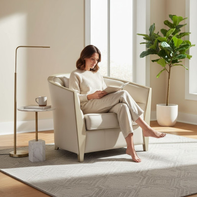 Armchair Sofa Furnishings Armchair Single-Seater Royal Chair Upholstery Lounge Club