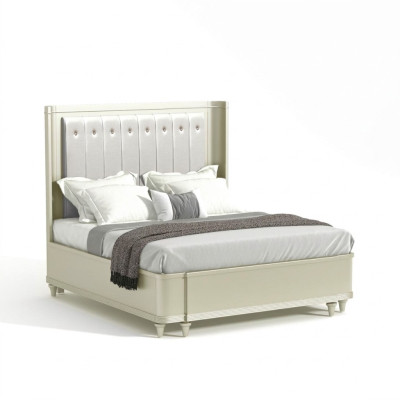 Upholstered Design Luxury Bed 180 x 200cm Fabric Beds Leather Modern Bedroom