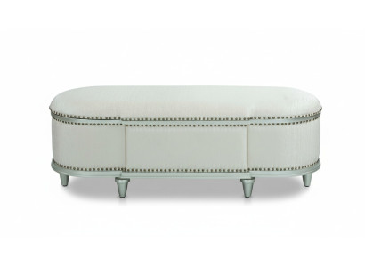 Oval ottoman trunk classic footstool footrest bench seat bench