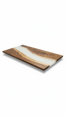 Waterfall epoxy table casting resin dining table epoxy resin real wood solid