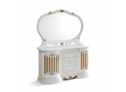 Classic dresser cupboard with mirror XXL cabinet sideboard Italian furniture