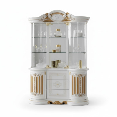 Italian luxury furniture XXL display cabinet sideboard glass designer cabinet new
