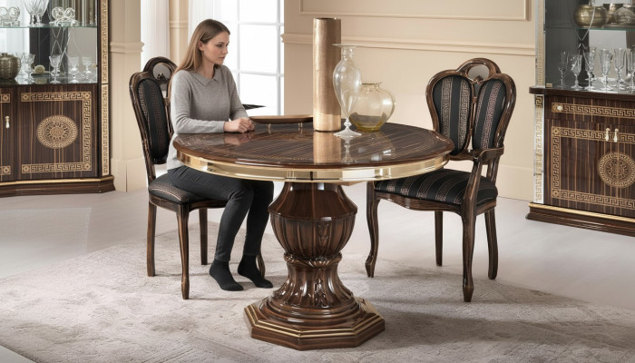 Dining table, dinner, conference table, round table, kitchen table, Italian furniture