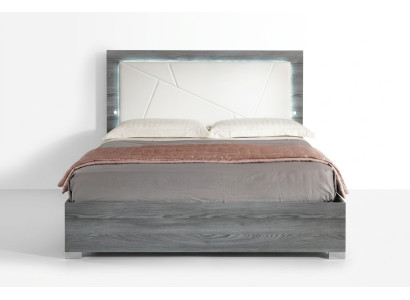 Luxury bed bedroom beds modern wood double sleeping bed gray 160x200 new