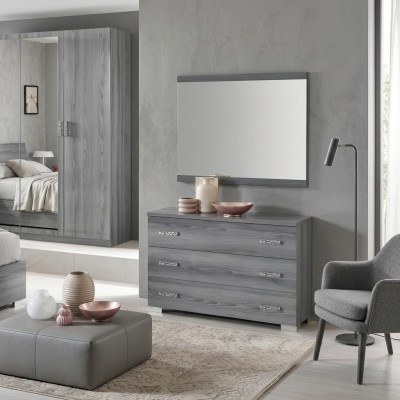 Chest of drawers wardrobe with mirror design furniture luxury furniture cloakroom 2-piece set new