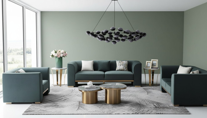 Three-seater big XXL couch upholstered design sofa modern three-seater couches room furniture