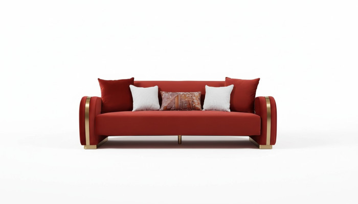 Three-seater couch cushion design sofa 3-seater seat sofas fabric design sofa furniture new