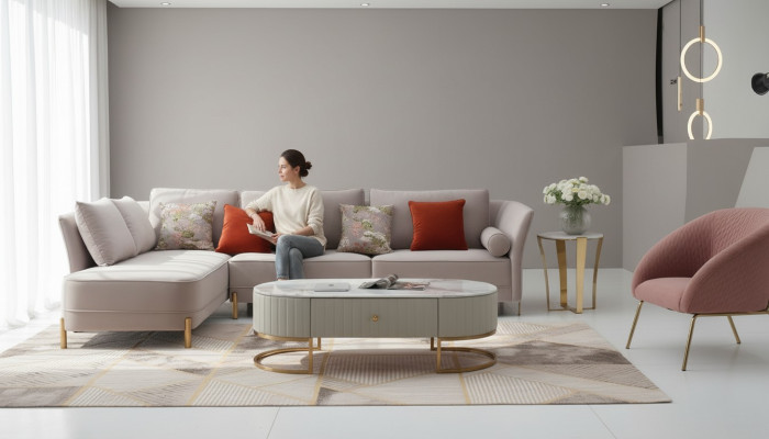 Corner Sofa L-Shaped Modern Sofa Corner Sofa L-Shaped Living Landscape Couch Corner Sofa Upholstery