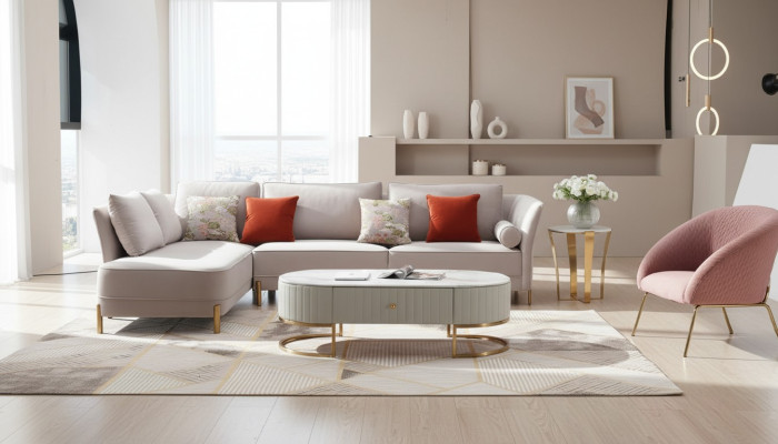 Corner Sofa L-Shaped Modern Sofa Corner Sofa L-Shaped Living Landscape Couch Corner Sofa Upholstery