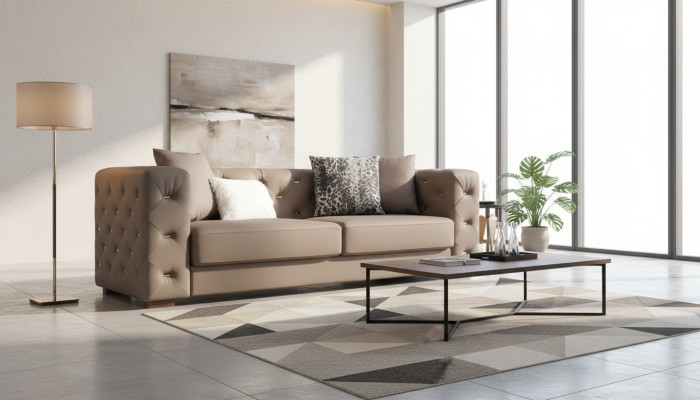 Three-seater couch upholstery design sofa modern seating sofas Chesterfield luxury furniture