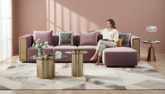 Corner sofa L shape sofa couch design sofas upholstery textile modern new corner set.