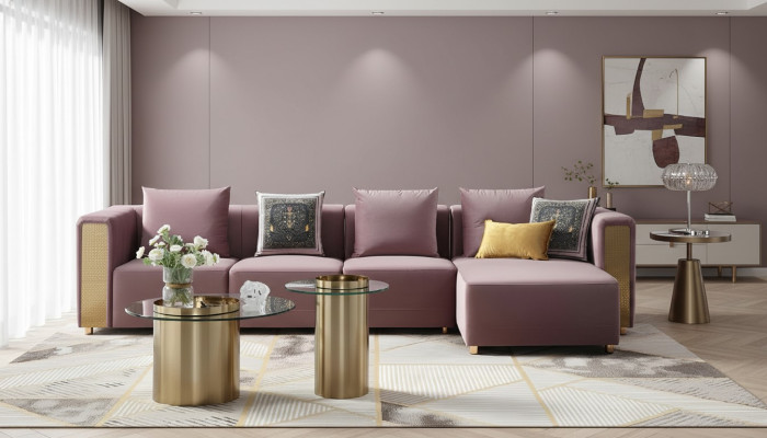 Corner sofa L shape sofa couch design sofas upholstery textile modern new corner set.