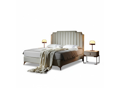 Bed 180x200cm Leather Bedroom Furniture Luxury Modern Beds Hotel Furniture New
