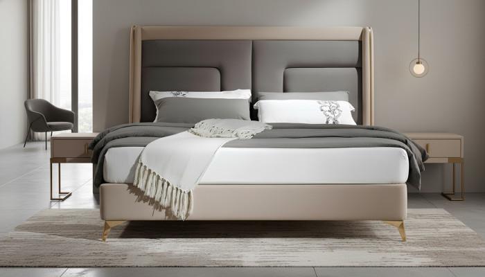 Luxury bedroom bed design upholstered beds furniture sleep hotel double 180x200