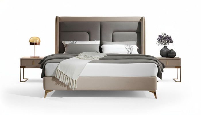 Luxury bedroom bed design upholstered beds furniture sleep hotel double 180x200
