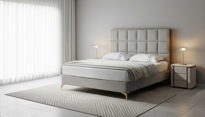 Design bed bedroom beds textile hotel luxury upholstery seat fabric furniture new