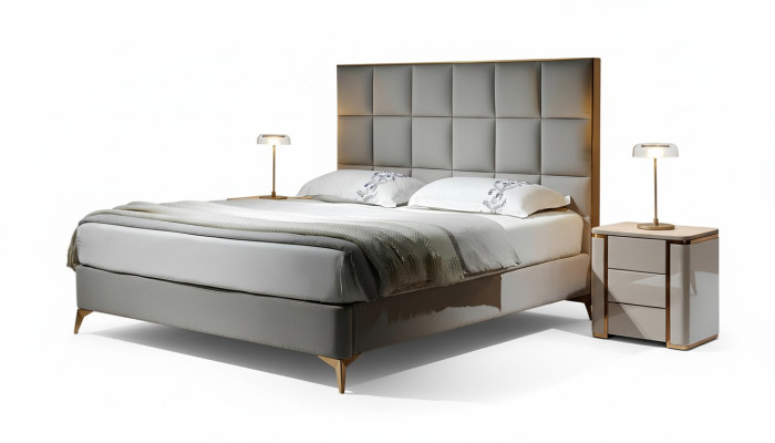 Design bed bedroom beds textile hotel luxury upholstery seat fabric furniture new