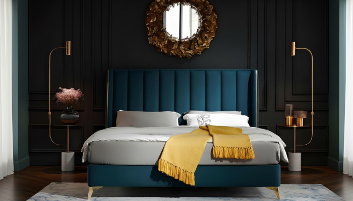 Luxury design bed double beds bedroom furniture upholstered bed designer bed beds