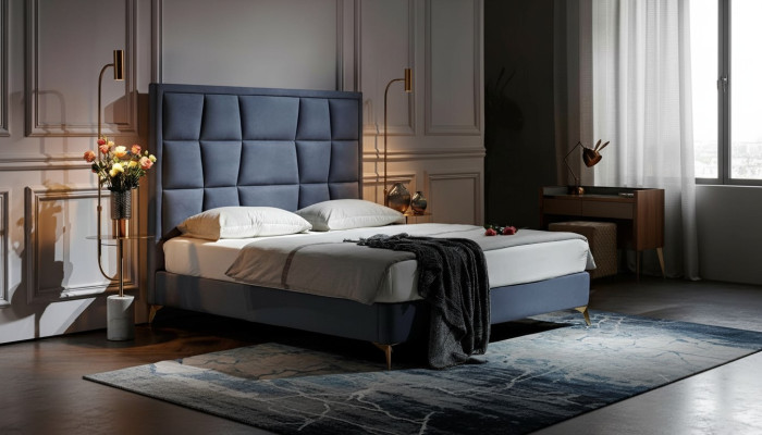 Complete bedroom set bed 2x nightstand 3-piece sets beds designer luxury