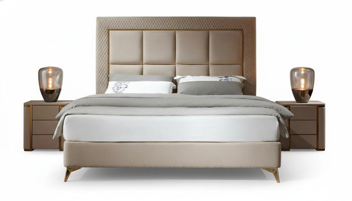 Bed 2x Nightstand 3-piece Bedroom Set Design Luxury Bedroom Complete New
