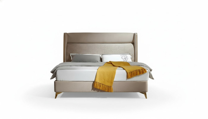 Double bed bedroom hotel marriage luxury bed 2x nightstand 3-piece set beds new