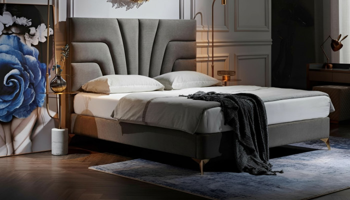 Hotel marriage luxury bed double bed bedroom design furniture wood luxury beds new