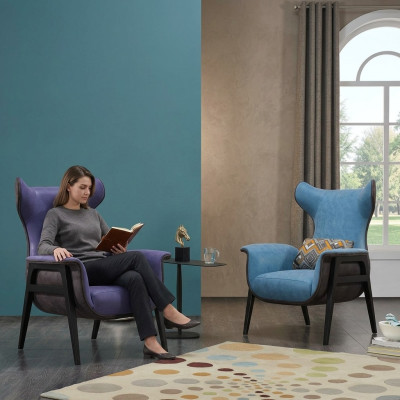 Chair Textile Living Room Lounge Luxury Design Furniture Chairs Modern