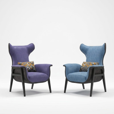 Chair Textile Living Room Lounge Luxury Design Furniture Chairs Modern