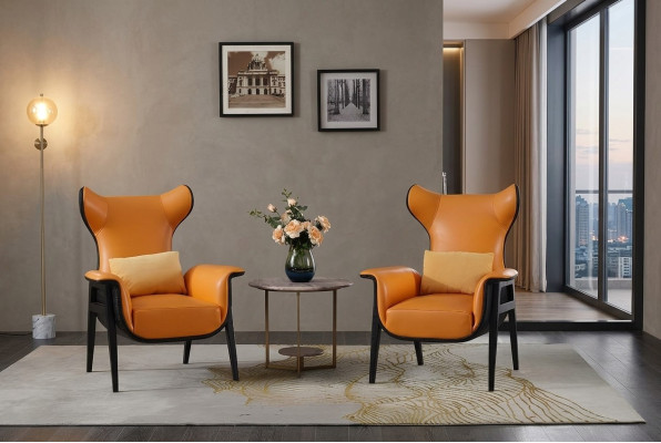 Design armchair 1-seater 70 x 90 cm living room single-seater sofa couch lounge club