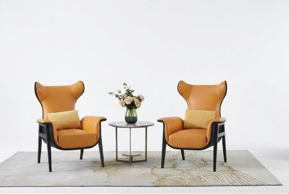 Design armchair 1-seater 70 x 90 cm living room single-seater sofa couch lounge club
