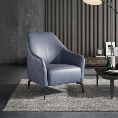 Modern design armchair leather living room lounge luxury design furniture