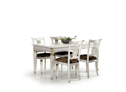 Dining table table dining room tables luxury wood white design modern Italian furniture