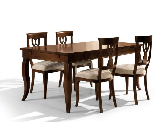 Deceptively realistic wood-look dining table: Modern design and luxury for your dining room
