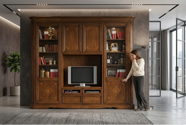 TV cabinet wall cabinets shelf wood living room furniture new living room wall shelf