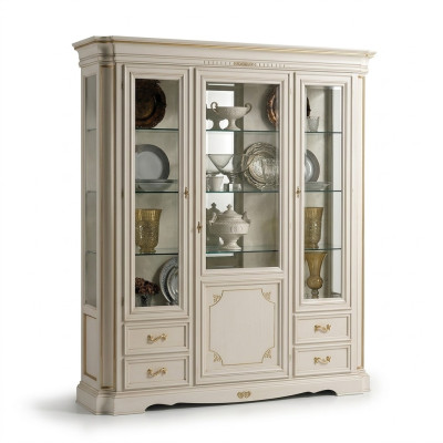 Display cabinet living room furniture sideboard solid wood display case glass cabinet real wood