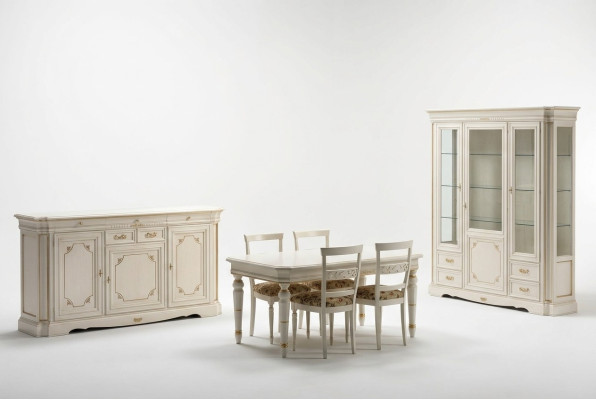 Dining room group complete set 7-piece table tables luxury wooden furniture new