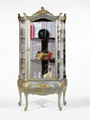 Baroque Furniture Italian Display Cabinet Furniture Cabinets Solid Wood Shelf Elegant