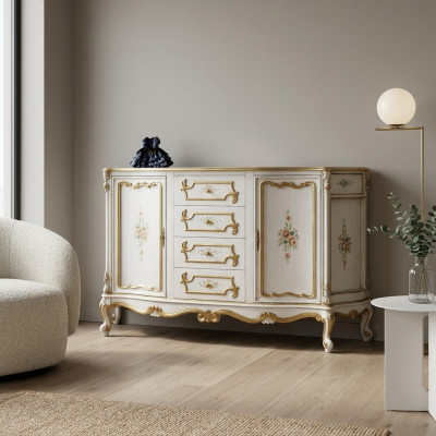 Chest of drawers Classic wardrobe Solid wood furniture Sideboard Italian furnishings