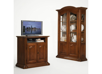 TV sideboard rtv living room design shelf wood shelves lowboard Italy brown