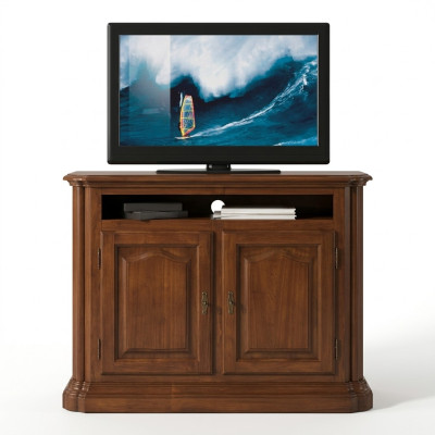 TV sideboard RTV living room design shelf brown wood shelves lowboard Italy new