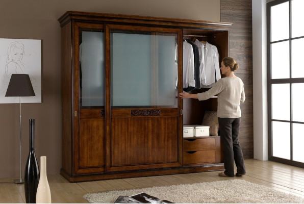 Wardrobe Bedroom Closet Luxury Vaccari cav giovanni Solid Wood New
