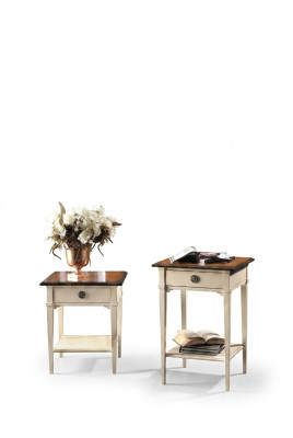 Console nightstand bedroom side table modern design furniture wood white new