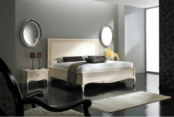 Double bed beds bedroom furniture solid wood Vaccari cav giovanni bed new
