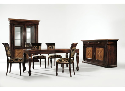Dining Room Set Suite Sideboard Chairs 4x Display Cabinet Group Dining Suite Table 7-piece.