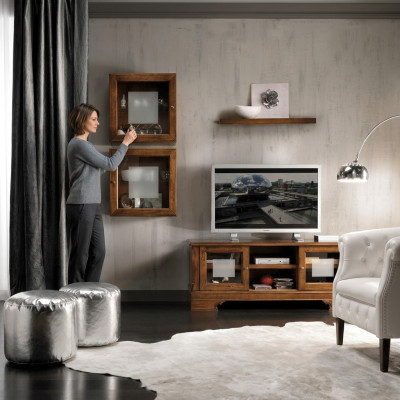 Wall unit set 3 pieces living room RTV display cabinet sideboard shelf luxury wall cabinets new