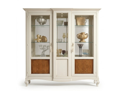 Glazed Cabinet Shelf Living Room Bookshelf Wooden Office Cabinet Cabinets Italy