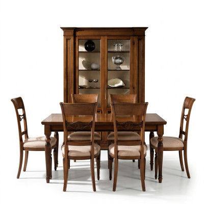 Showcase Wood Luxury Cabinets Classic Sideboard Design Furniture Italian Brown