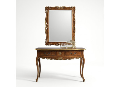 Console dresser wall table classic console console table with mirror luxury